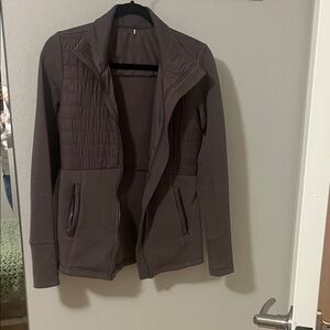 Chic Taupe Quilted Jacket